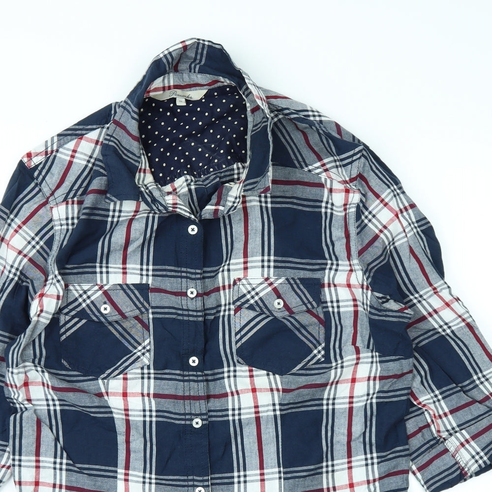 Peacock Ways Mens Blue    Button-Up Size 18