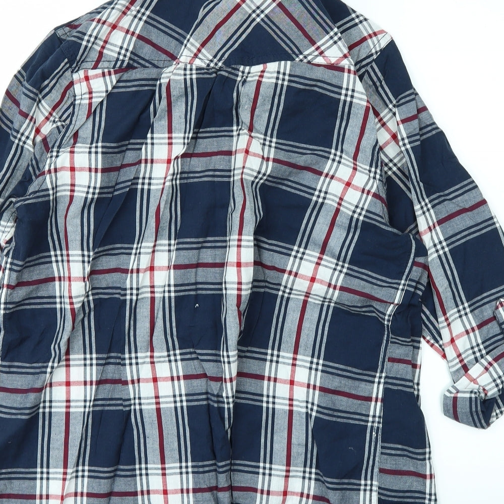 Peacock Ways Mens Blue    Button-Up Size 18