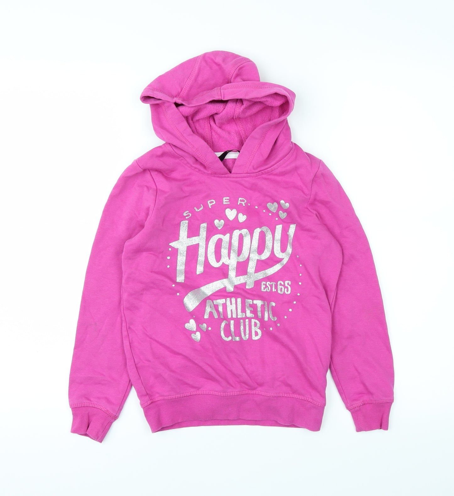 George Girls Pink   Pullover Hoodie Size 8-9 Years