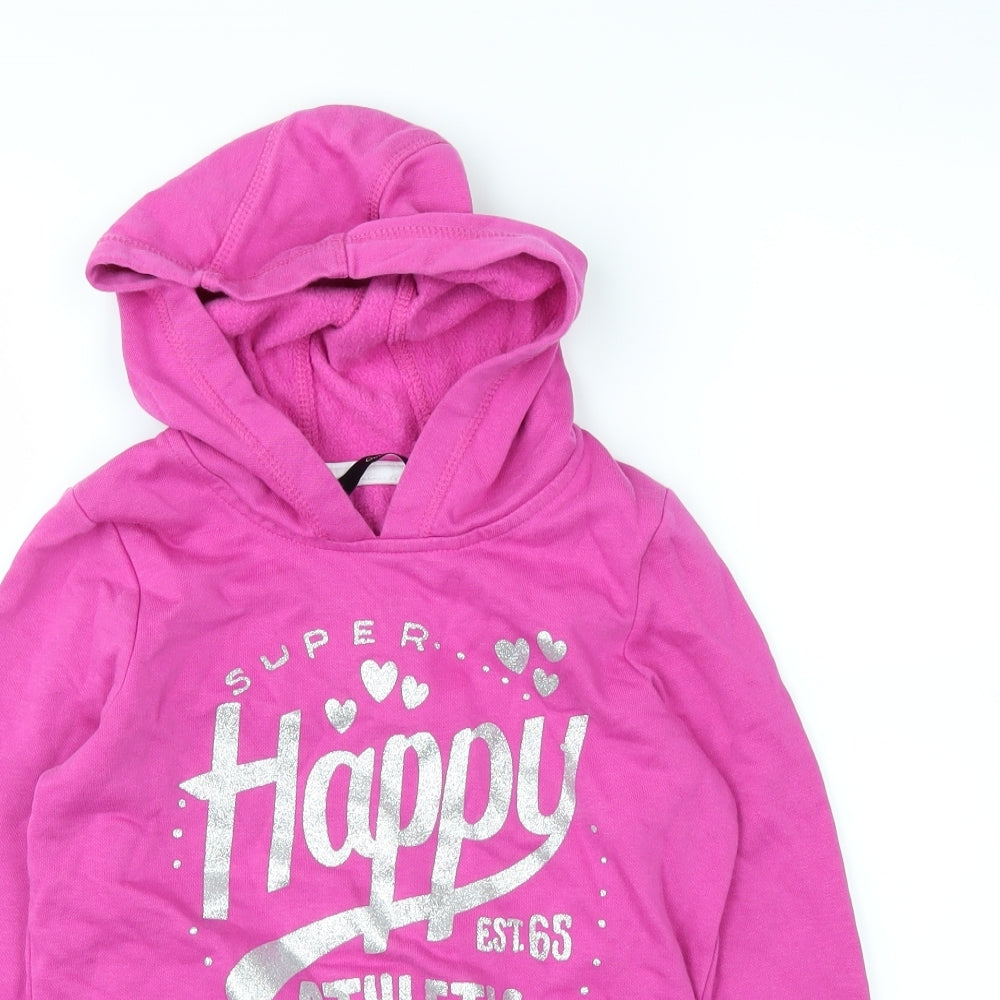 George Girls Pink   Pullover Hoodie Size 8-9 Years