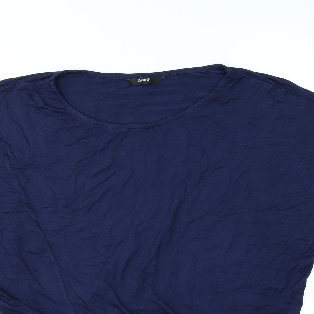 George Womens Blue   Basic T-Shirt Size 8