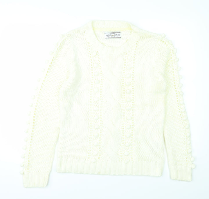 Atmosphere Womens White Pullover Jumper Size 14