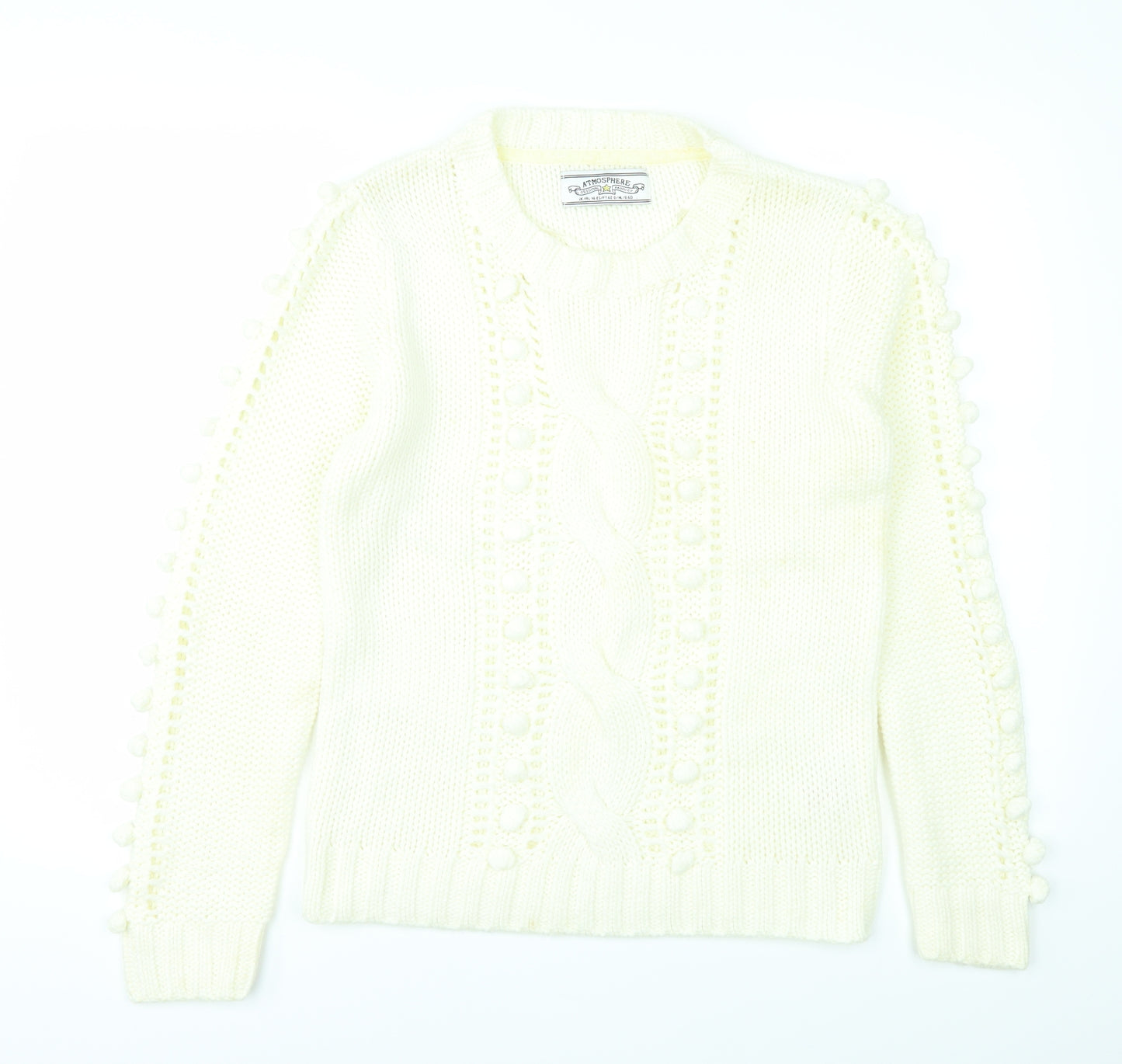 Atmosphere Womens White   Pullover Jumper Size 14
