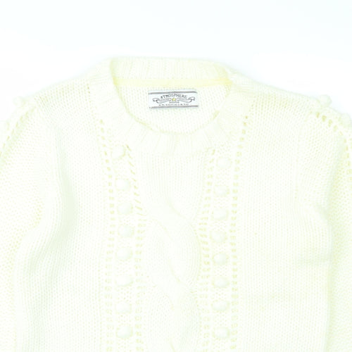 Atmosphere Womens White   Pullover Jumper Size 14