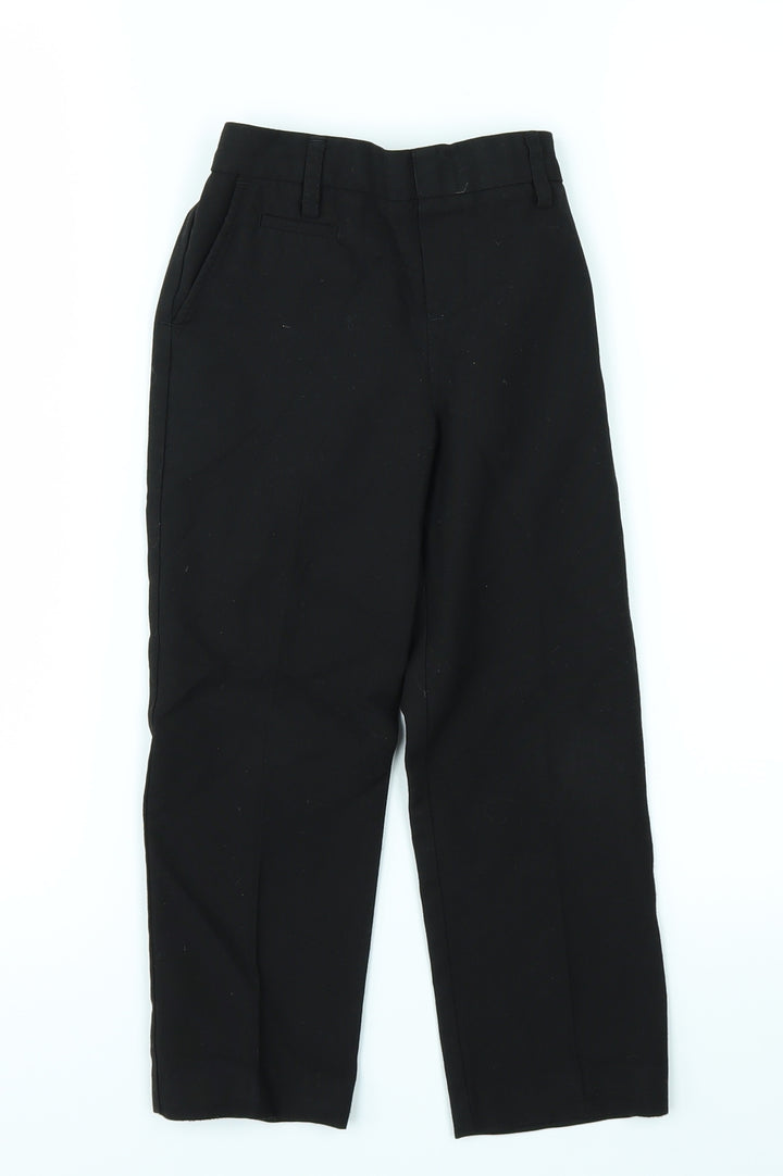 Marks and Spencer Girls Black   Chino Trousers Size 3-4 Years - school