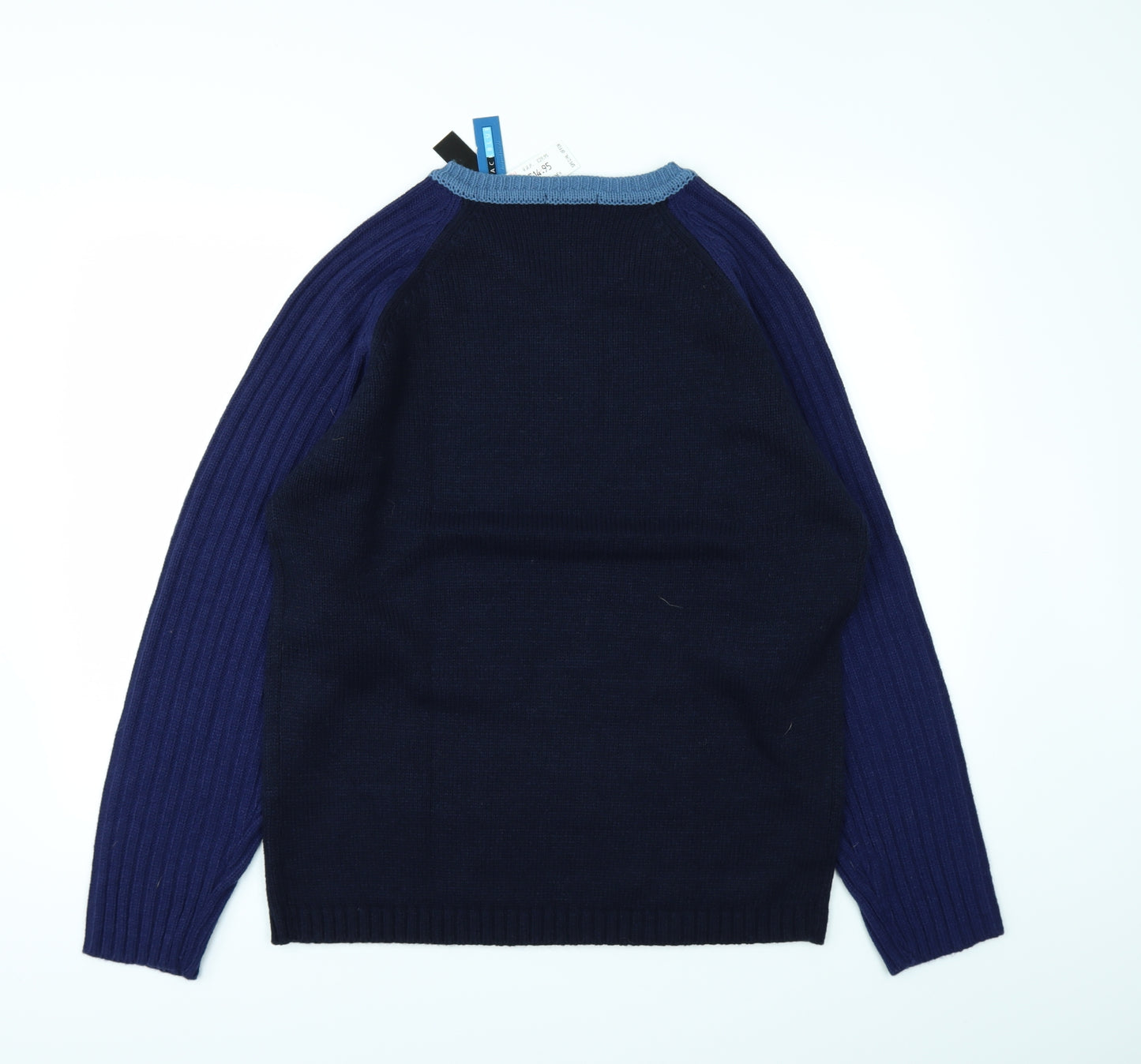 Black Blue Mens Blue   Pullover Jumper Size L