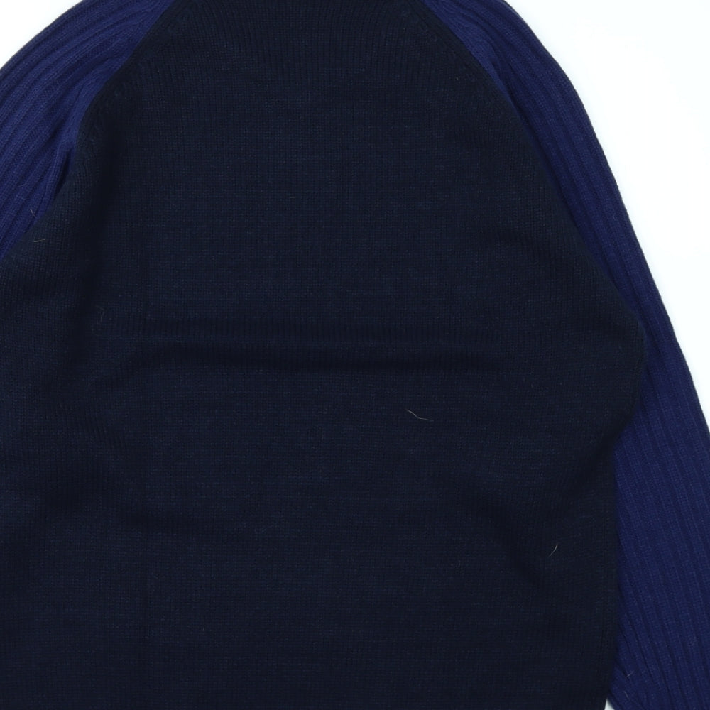 Black Blue Mens Blue   Pullover Jumper Size L