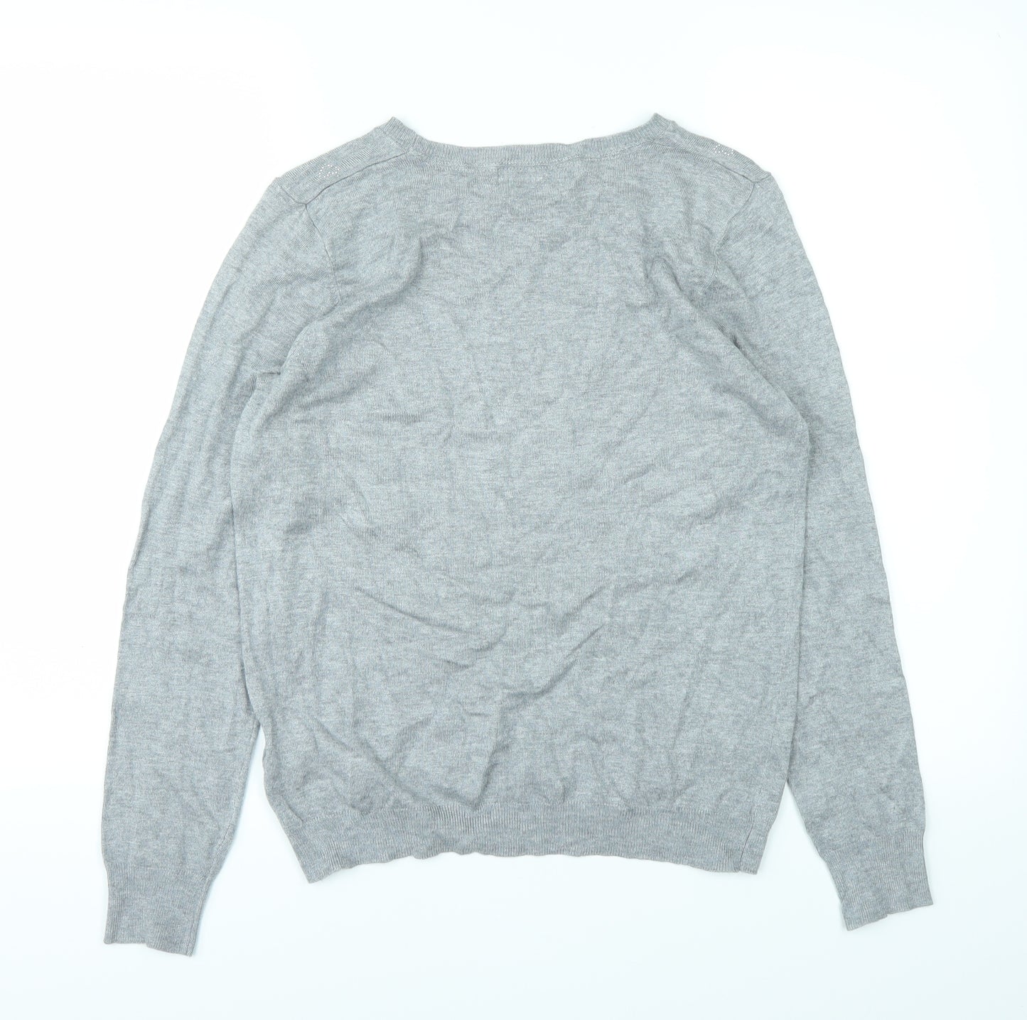 Marks and Spencer Womens Grey   Basic T-Shirt Size 12