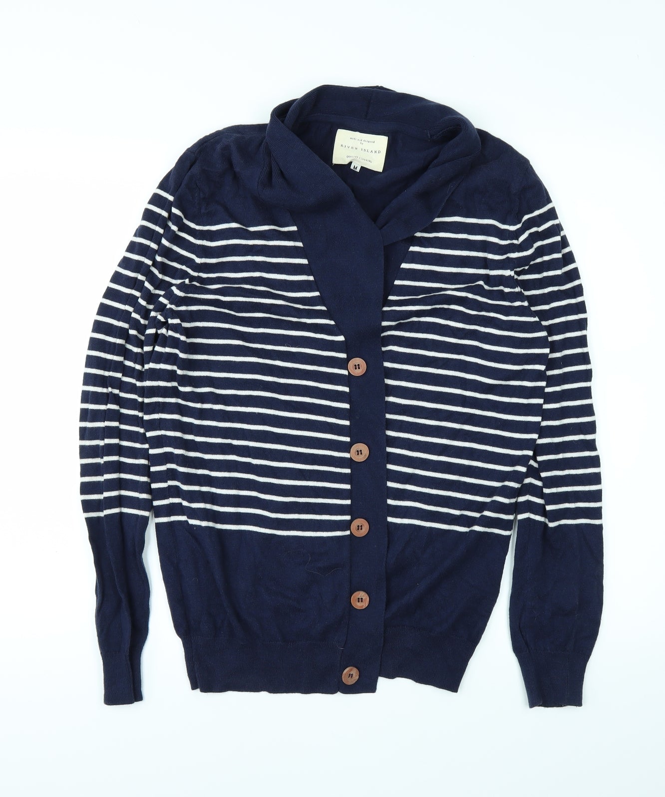 River Island Womens Blue   Cardigan Jumper Size M