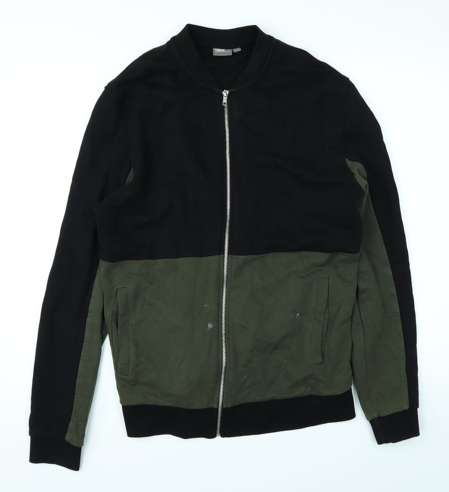 ASOS Mens Green   Full Zip Jumper Size L