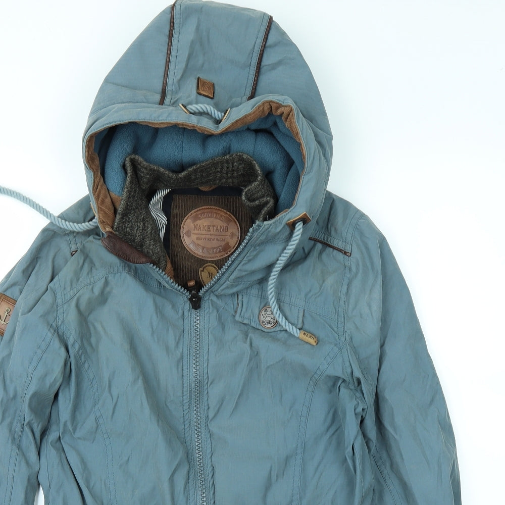 maketano Mens Blue   Rain Coat Coat Size M