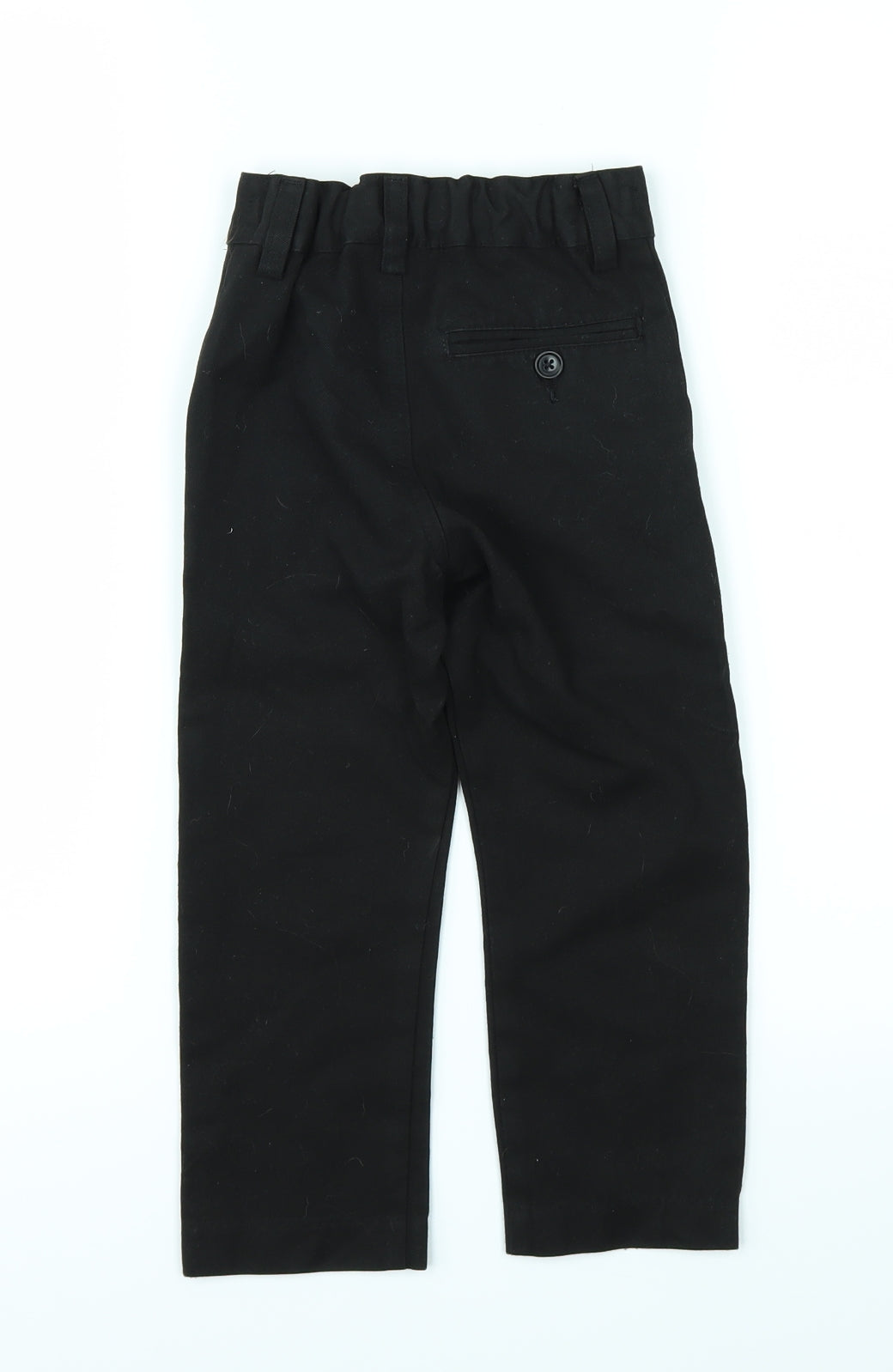 NEXT Boys Black   Chino Trousers Size 4 Years - SCHOOL