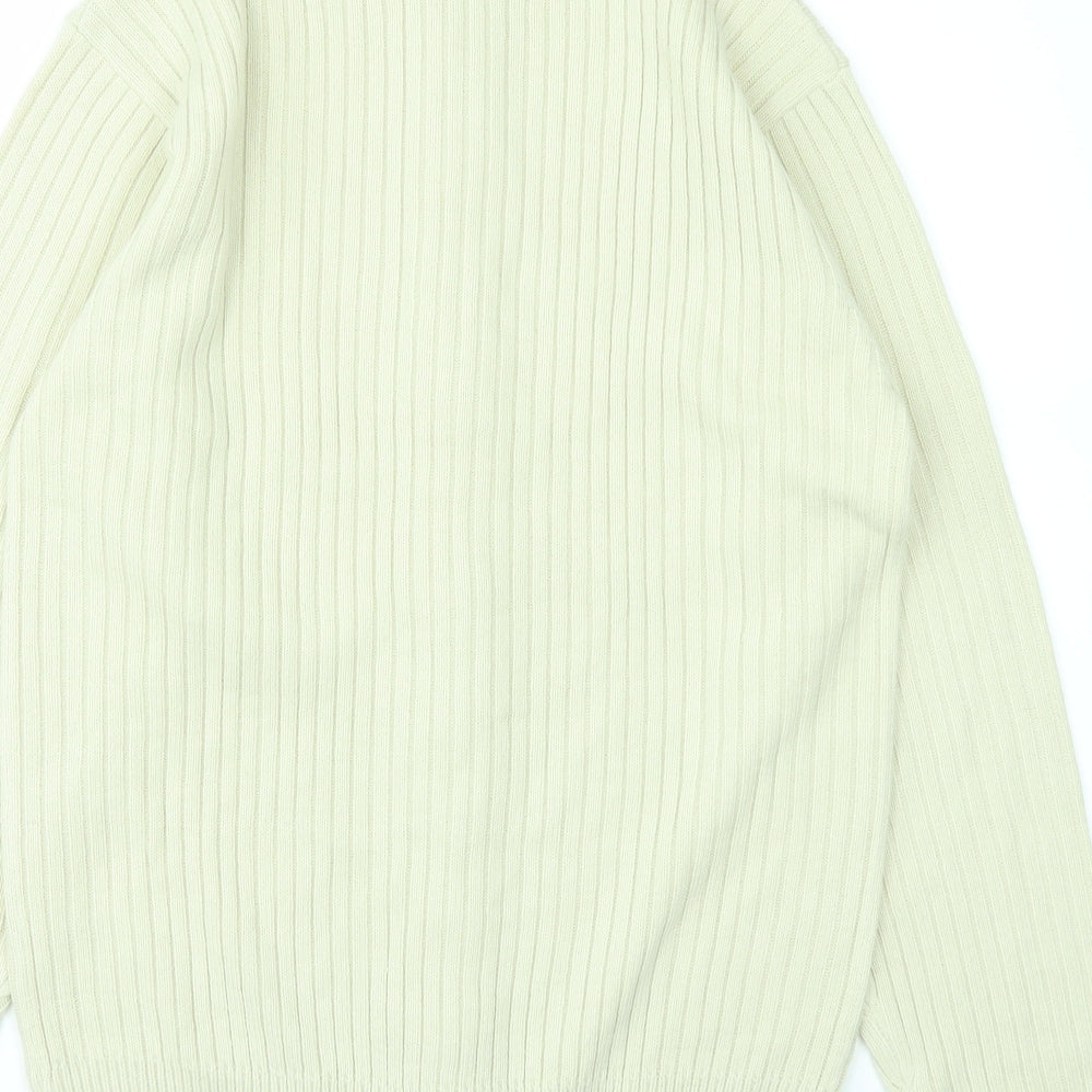South Bay Womens White   Full Zip Jumper Size S