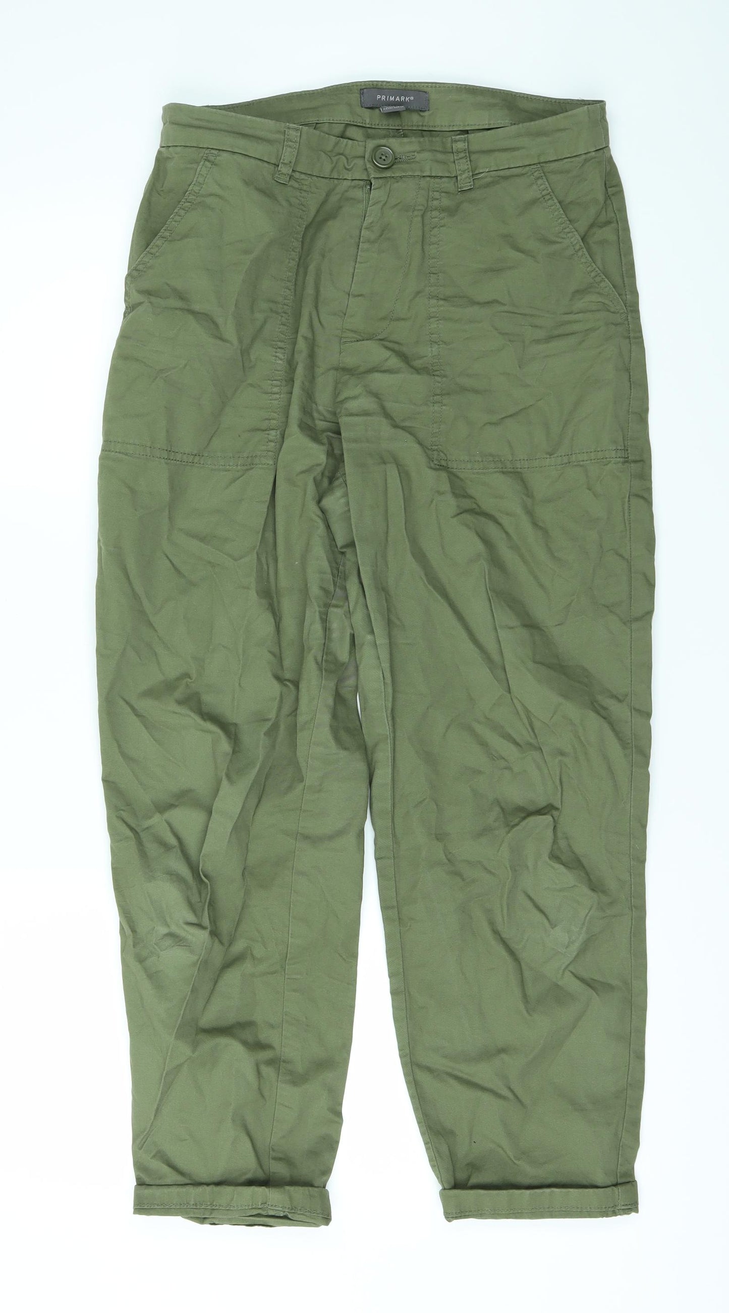 Primark Womens Green   Trousers  Size 12 L24 in