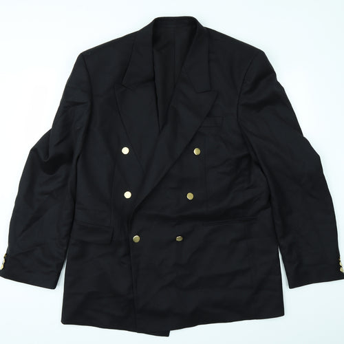 BHS Mens Black   Jacket Suit Jacket Size L