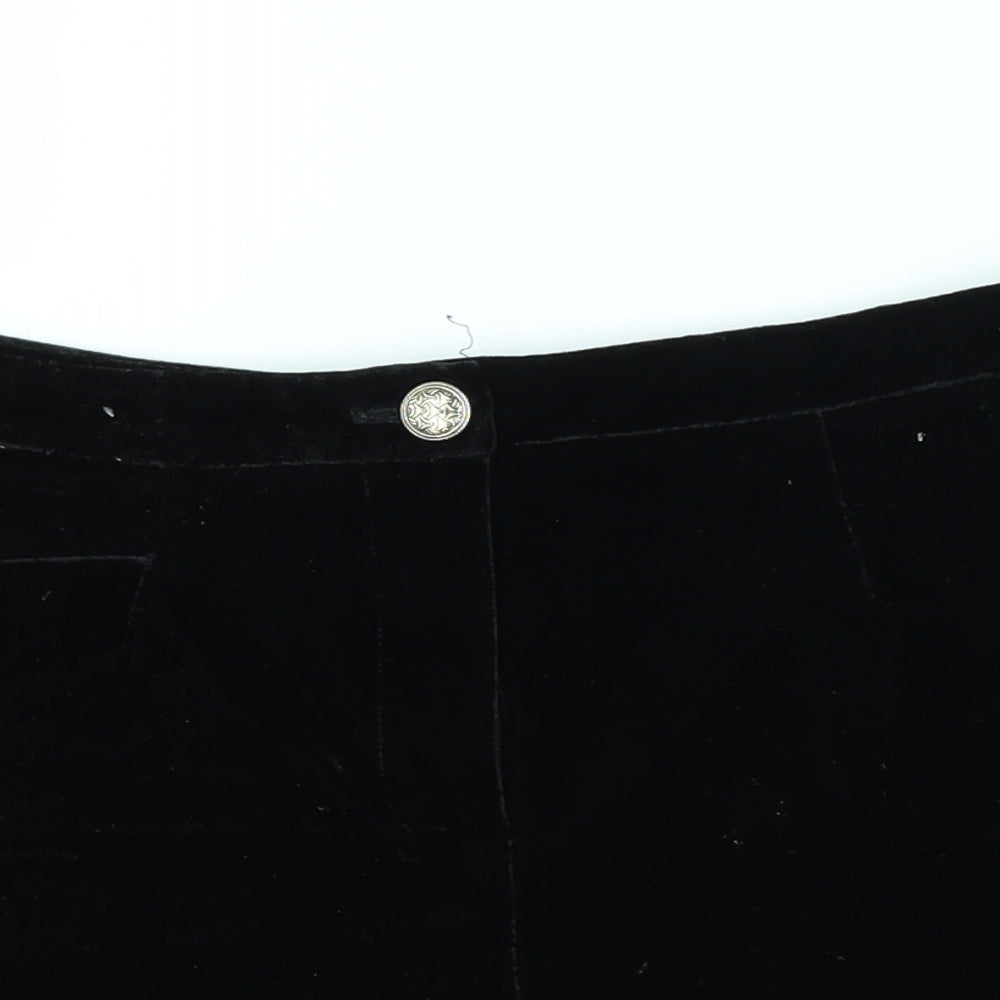Topshop Womens Black   Cut-Off Shorts Size 10
