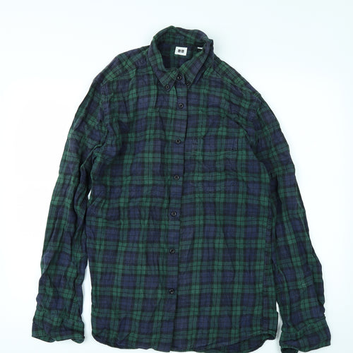 UNI Mens Green    Dress Shirt Size L