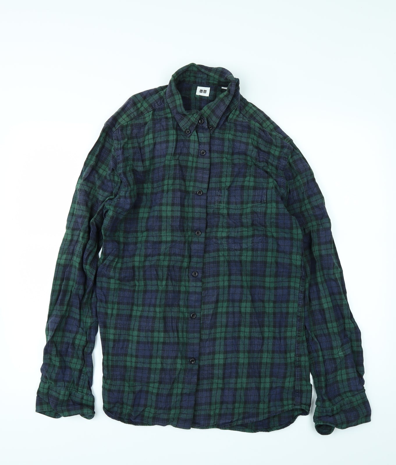 UNI Mens Green    Dress Shirt Size L