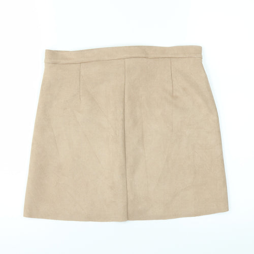 Preworn Womens Beige   A-Line Skirt Size S