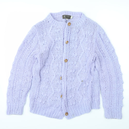 thic Womens Purple   Cardigan Jumper Size L
