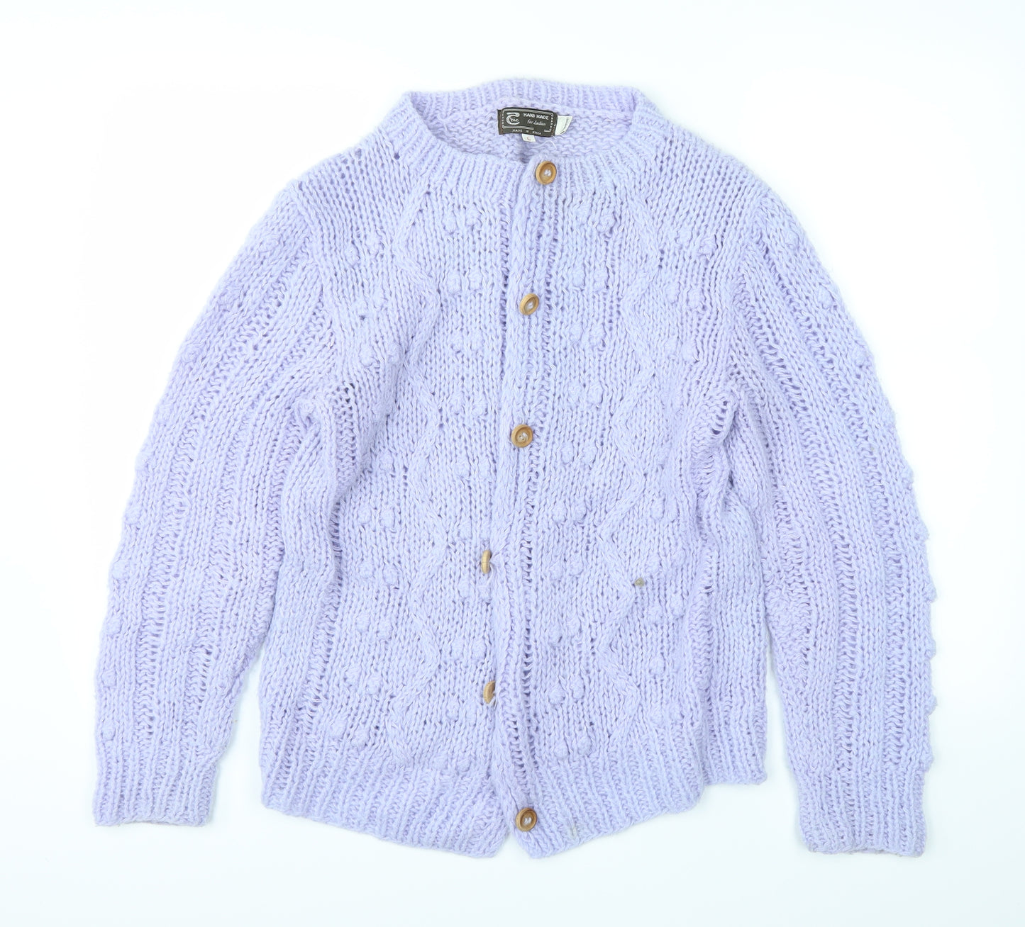 thic Womens Purple   Cardigan Jumper Size L