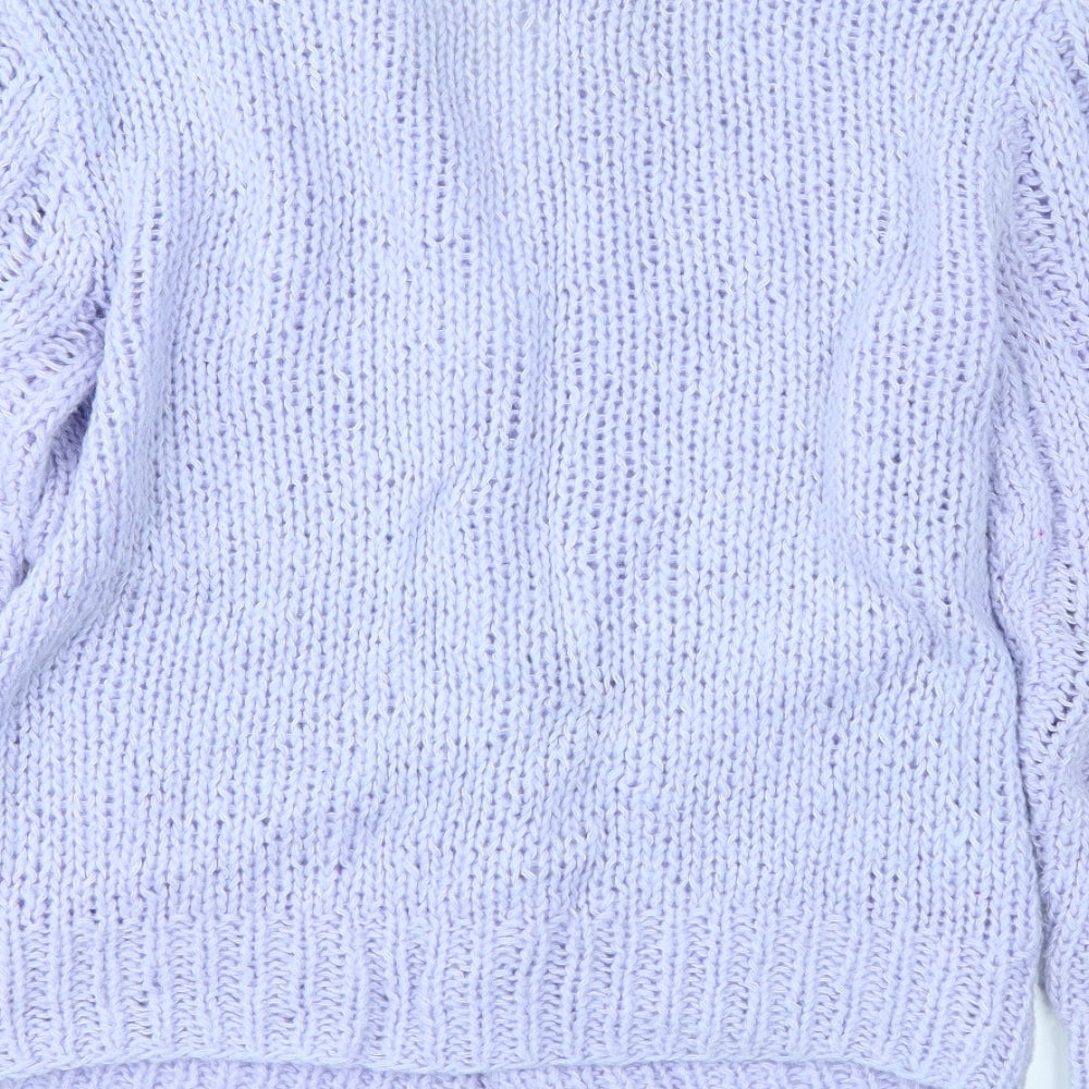 thic Womens Purple   Cardigan Jumper Size L