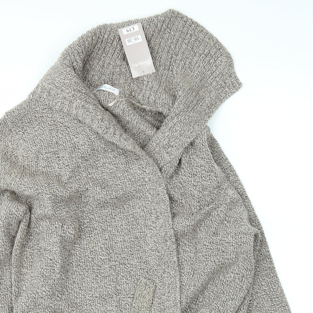 Berkertex Womens Brown   Cardigan Jumper Size 18