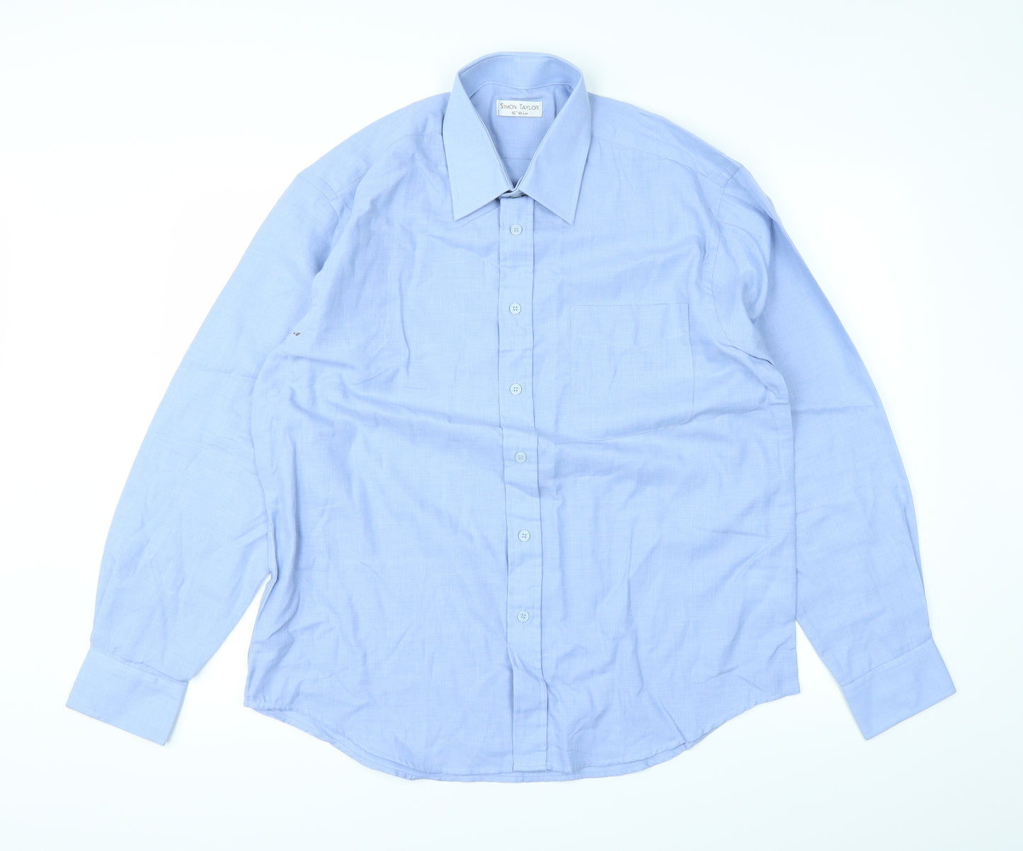 Simon taylor Mens Blue    Dress Shirt Size 16