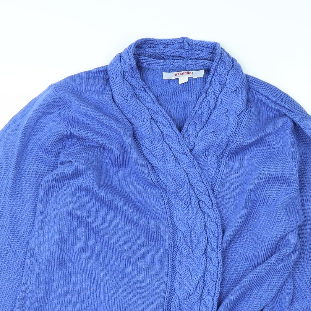 Essentials Womens Blue   Cardigan Jumper Size 16