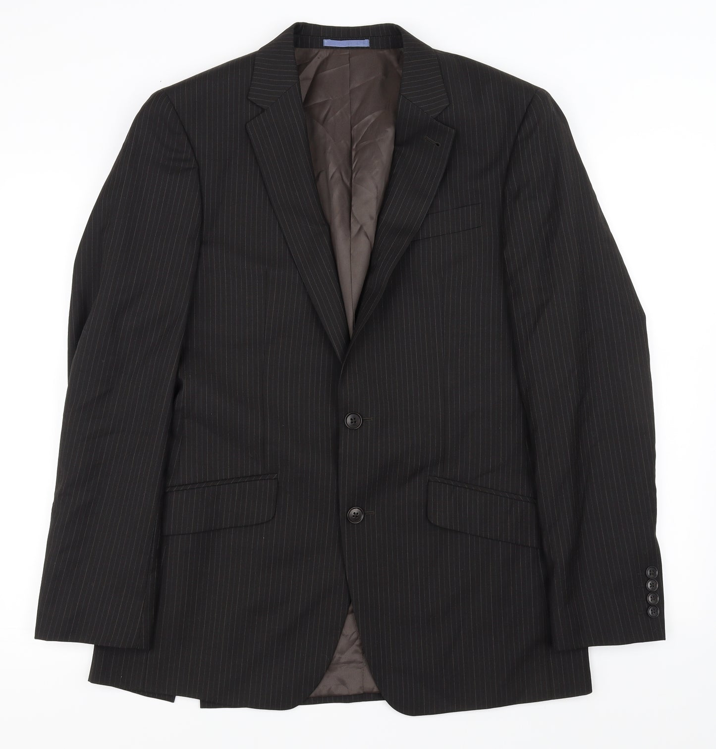 NEXT Mens Black Striped  Jacket Blazer Size 38