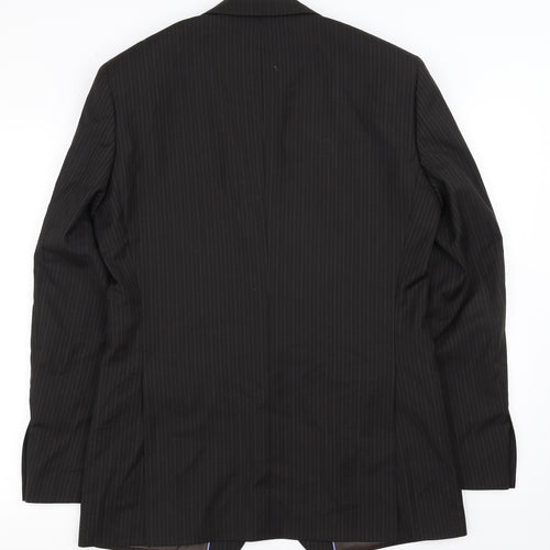 NEXT Mens Black Striped  Jacket Blazer Size 38