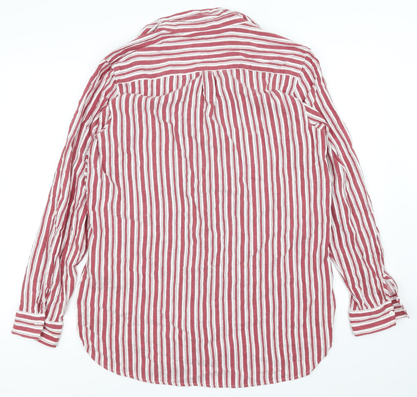 NEXT Womens Red Striped  Basic Button-Up Size 20