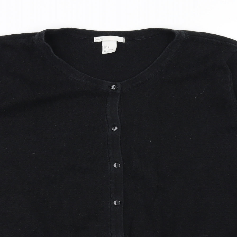 H&M Womens Black   Cardigan Jumper Size M