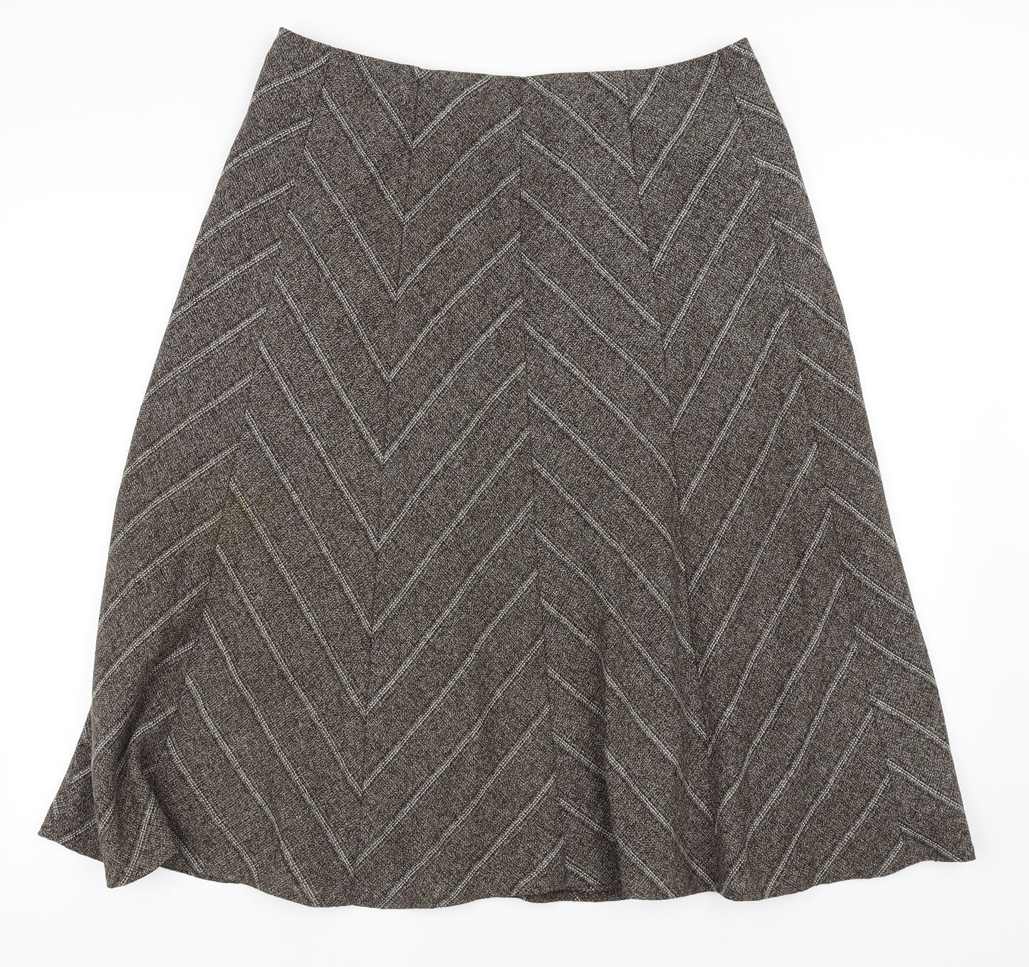 Marks and Spencer Womens Brown   Swing Skirt Size 16
