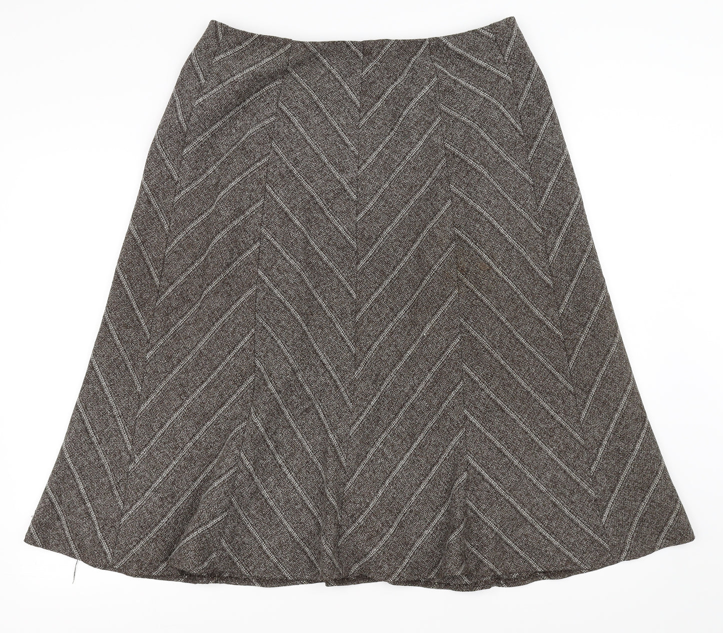 Marks and Spencer Womens Brown   Swing Skirt Size 16