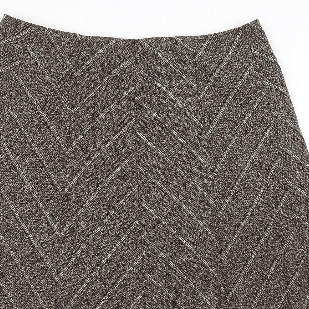 Marks and Spencer Womens Brown   Swing Skirt Size 16