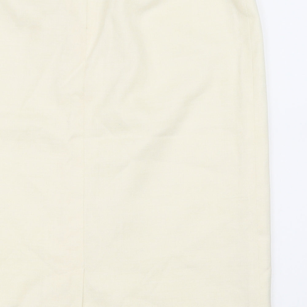 Viyella Womens Yellow   A-Line Skirt Size 16