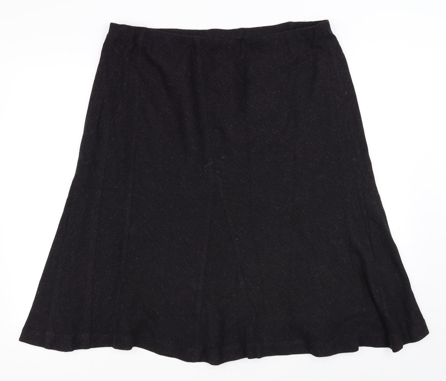 Marks and Spencer Womens Black   Swing Skirt Size 18