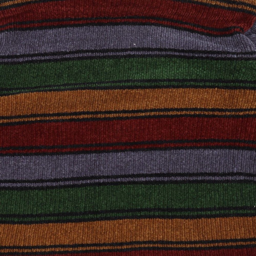 Liz wear Womens Black Striped  Pullover Jumper Size M