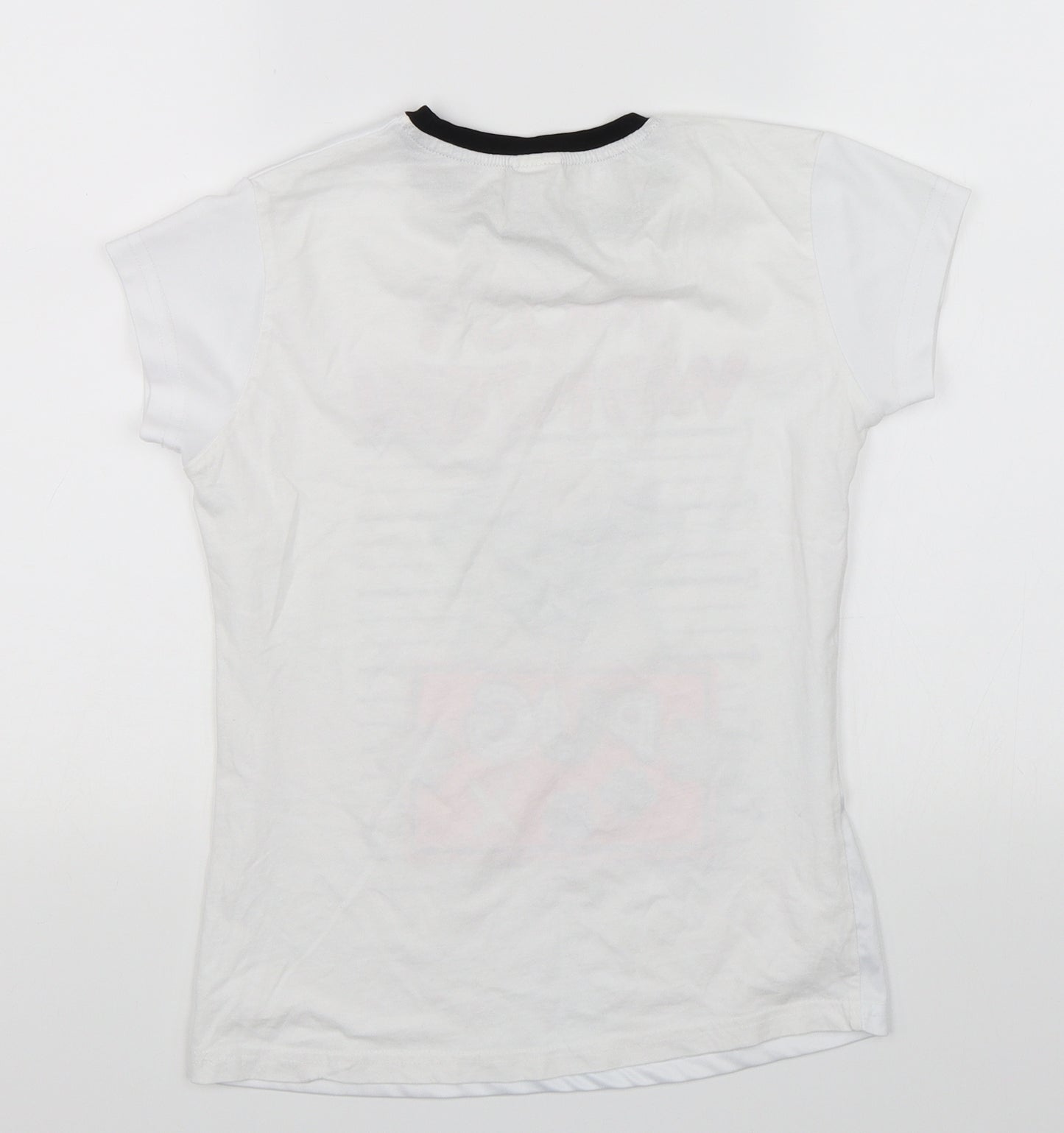 Pyjama Factory Girls White Solid  Top Pyjama Top Size 9-10 Years  - Most Wanted Pug
