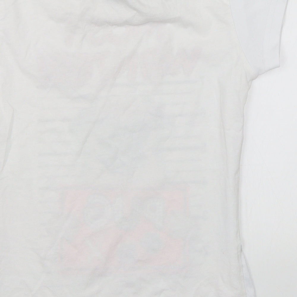 Pyjama Factory Girls White Solid  Top Pyjama Top Size 9-10 Years  - Most Wanted Pug