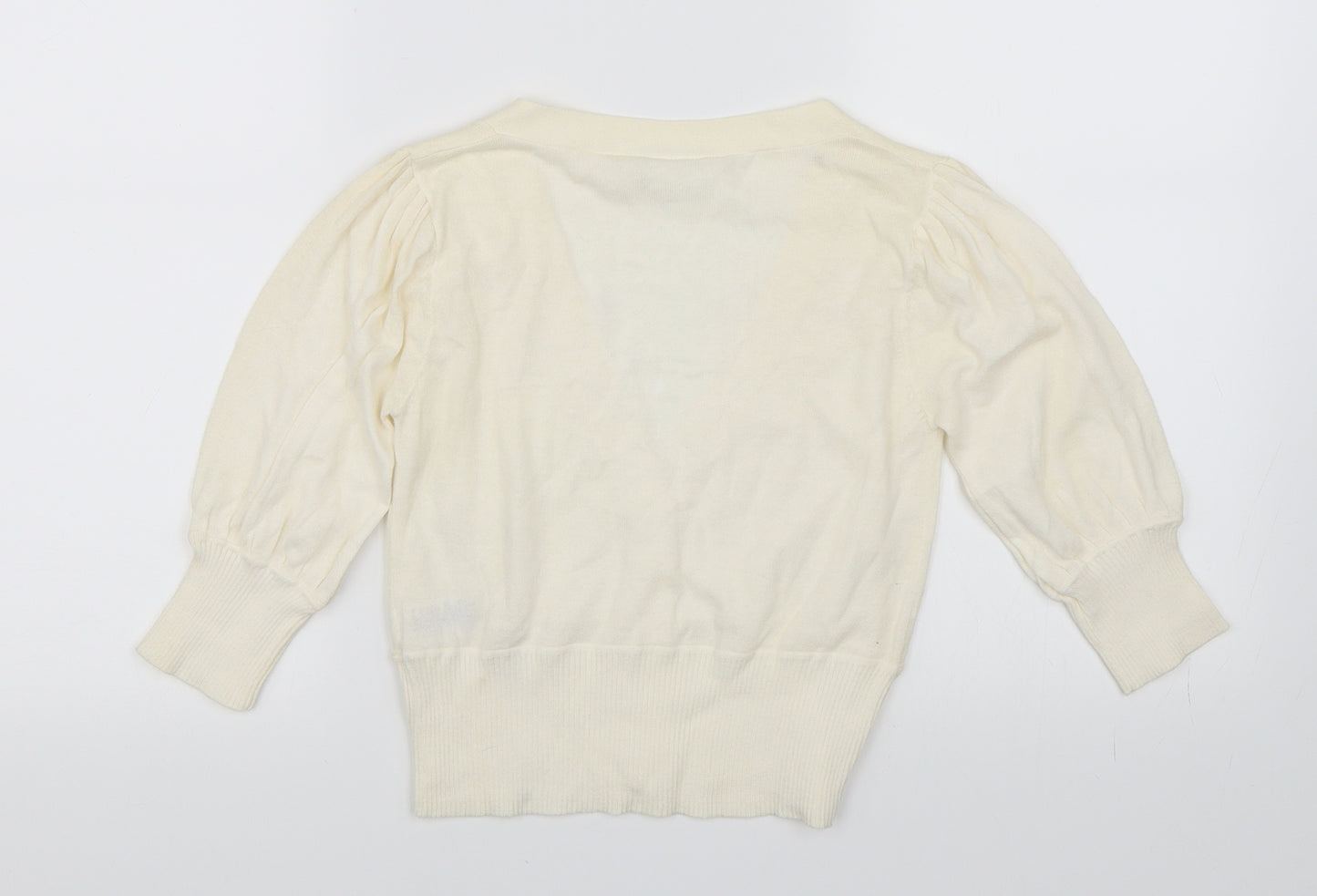 Newlook Womens White   Cardigan Jumper Size 10
