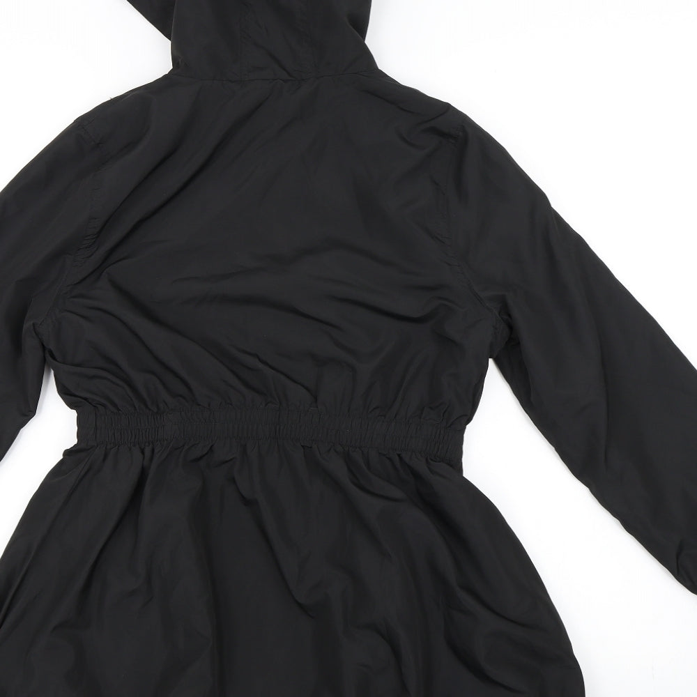 Marks and Spencer Girls Black   Rain Coat Coat Size 10 Years