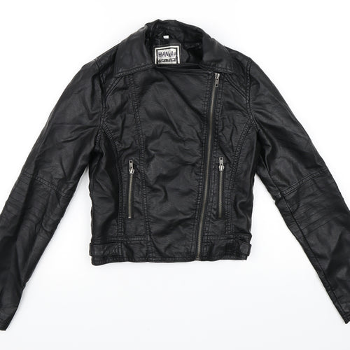 Newlook Girls Black   Jacket  Size 12-13 Years  - Faux Leather Jacket