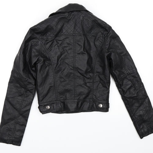 Newlook Girls Black   Jacket  Size 12-13 Years  - Faux Leather Jacket