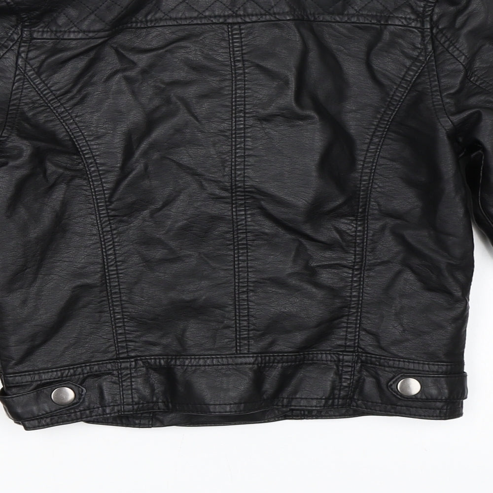 Newlook Girls Black   Jacket  Size 12-13 Years  - Faux Leather Jacket