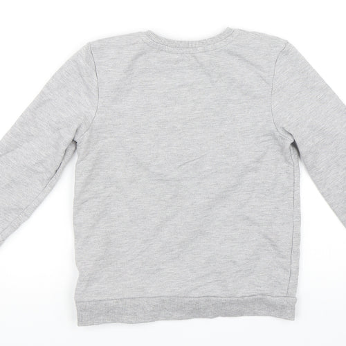 Primark Girls Grey   Pullover Sweatshirt Size 6-7 Years