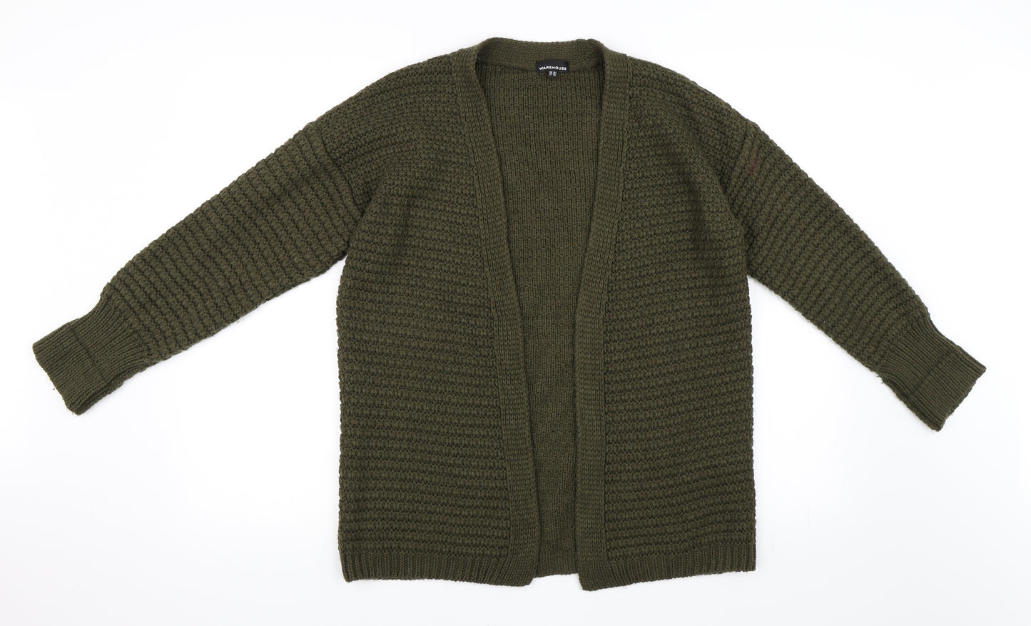 Warehouse Womens Green   Cardigan Jumper Size 10