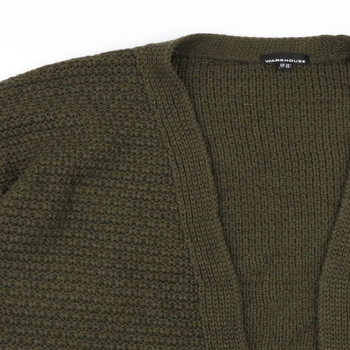 Warehouse Womens Green   Cardigan Jumper Size 10