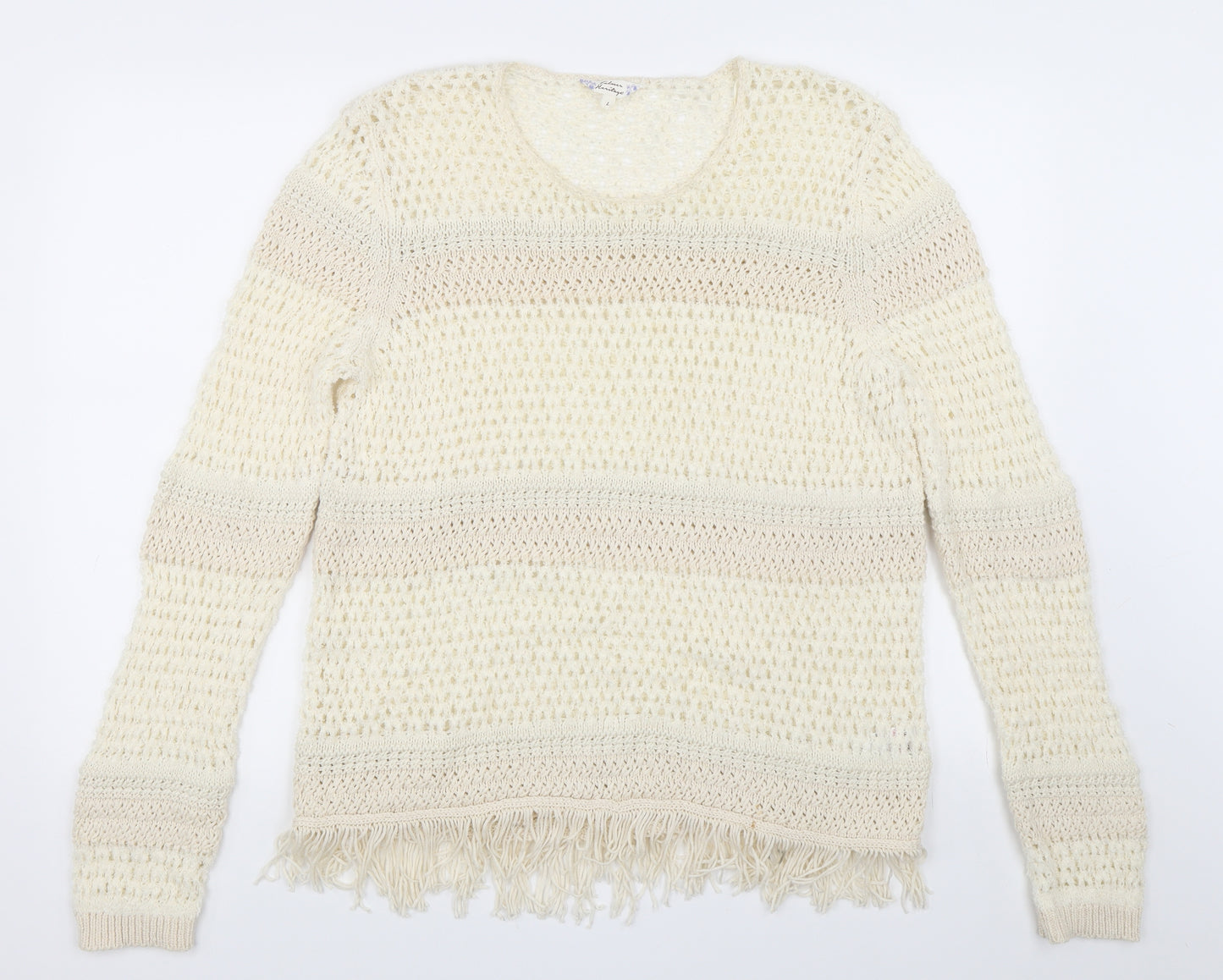 Matalan Womens Beige   Pullover Jumper Size L